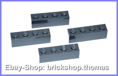 NEW Lego 4 x Bausteine Steine 1x4 Basic Bricks Dark Bluish Gray 3010 NEU