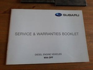 FÜR SUBARU SERVICE & GEWÄHRLEISTUNGEN BOOKLET DIESEL MIT DPF