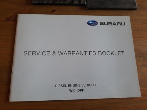 FÜR SUBARU SERVICE & GEWÄHRLEISTUNGEN BOOKLET DIESEL MIT DPF