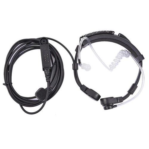 Throat Mic Headset Air Tube Fit for Baofeng UV-9R Plus BF-9700 BF-A58 UV-82WP K - Zdjęcie 11 z 14