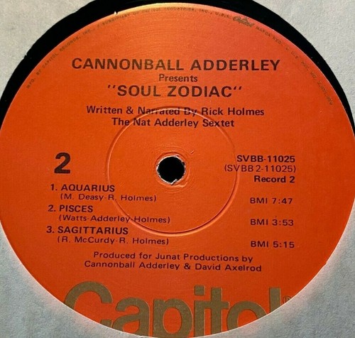 CANNONBALL ADDERLEY - Soul Zodiac ~ CAPITOL 11025 {2 lp's} w/Nat Adderley Sextet - Picture 7 of 7
