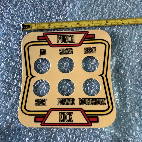 1 Old ORIGINAL Capcom Street Fighter STICKER arcade video game part-8