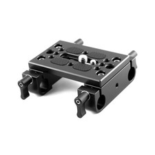 NICEYRIG Tripod Mounting Plate with 15mm Rod Clamp for Rod Support/DSLR Rig Cage