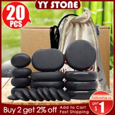 20pcs/set Hot Stone Massage Set Heater Relieve Stress Health Care Massage Stones