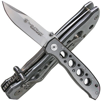 Smith &Wesson Taschenmesser Extreme Ops Daumenpin Leichtmetall Liner Lock Clip