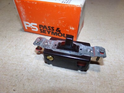 NEW Pass & Seymour 1256 Brown 3-Position Center Off Switch *FREE SHIPPING*