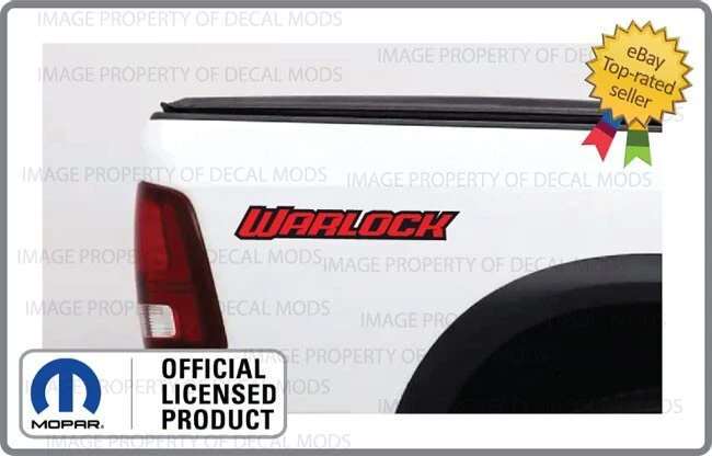 (2x) Наклейки на боковую сторону кузова грузовика Dodge RAM WARLOCK графические наклейки красный черный FD3R0 - Изображение 2 из 2