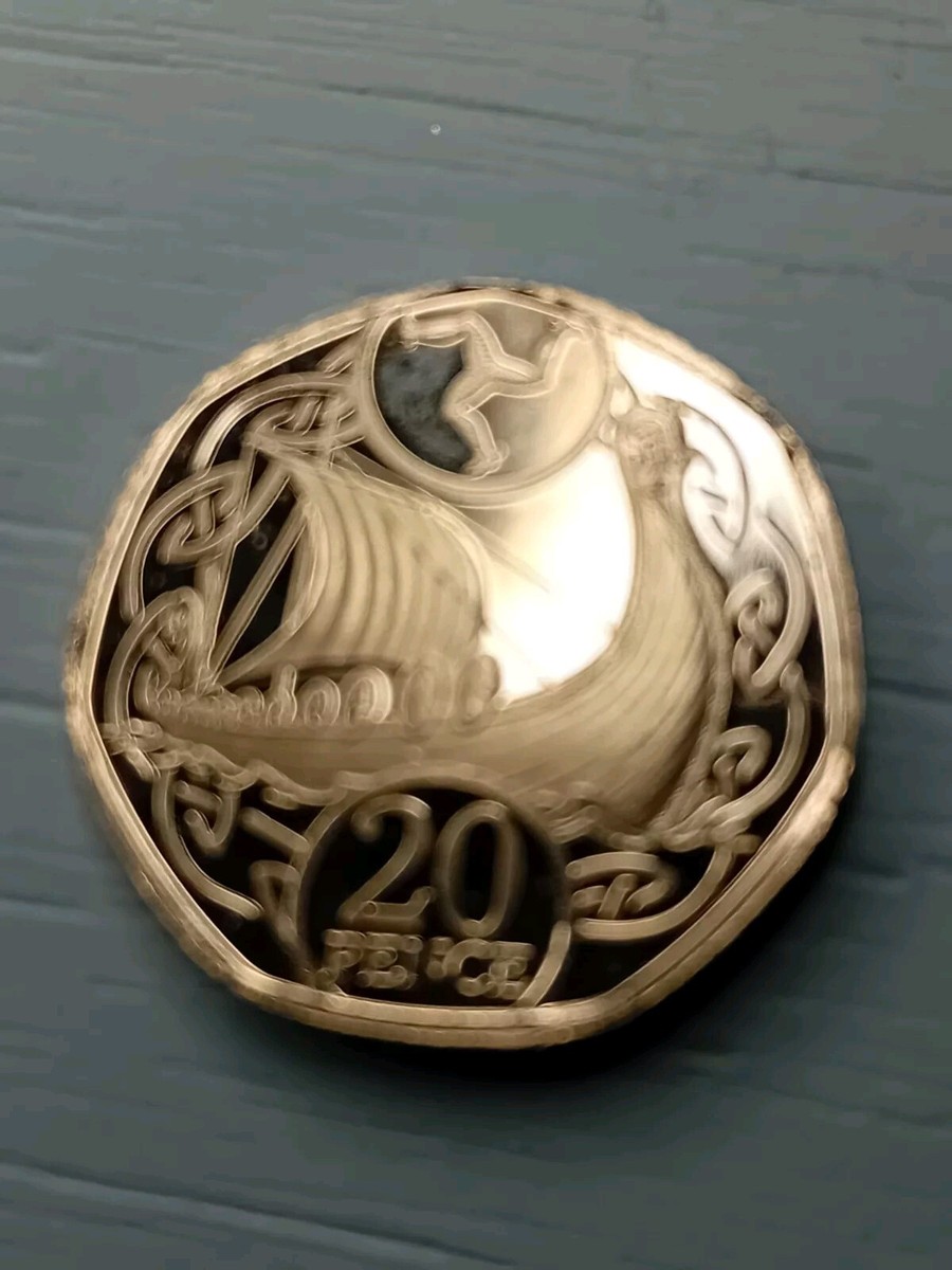 2020 Uncirculated Coin 2020 Isle Of Man 20p Coin - Viking Longboat ...