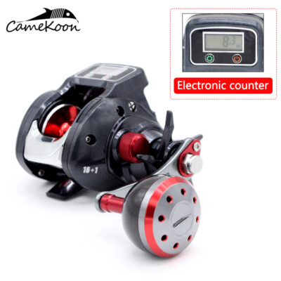 centrifugal brake fishing reel KastKing MegaJaws Baitcasting Reels with AutoMag Dual Braking System end features include a carbon fiber drag CAMEKOON Baitcasting Fishing Reel with