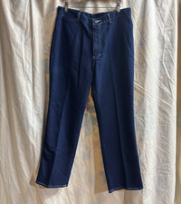 Women's Unisex 1980s Gitano Blue Jeans White Stitch Cotton Blend Original Label