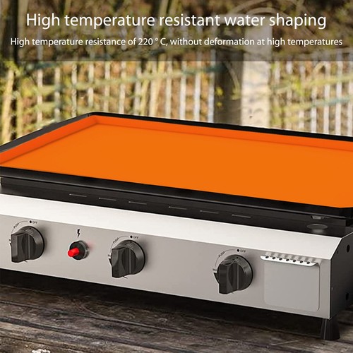 Silikon Bratpfanne Matte Schutz Lebensmittelqualität Blackstone Abdeckung für Outdoor Grill - Bild 5 von 32
