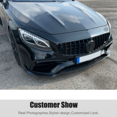 For Benz C217 S500 S550 Sport Coupe 2015-17 Real Carbon Front