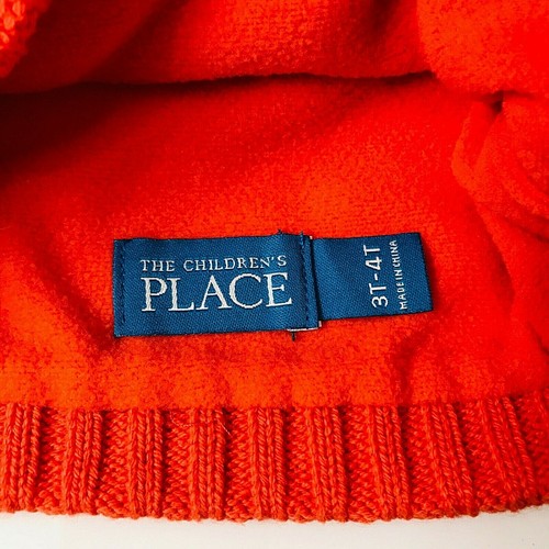 THE CHILDRENS PLACE FALL FESTIVAL SWEATER BEANIE HAT POM POM 3T 4T 12 24 MONTH - Picture 5 of 6