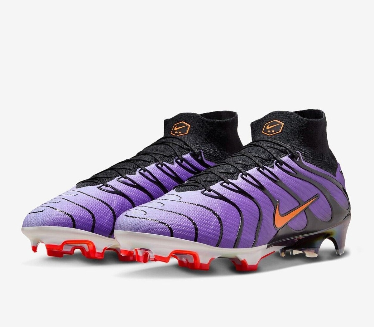 New Nike Mercurial Superfly FG Soccer Cleats ACC Flyknit  Purple-Black-Orange