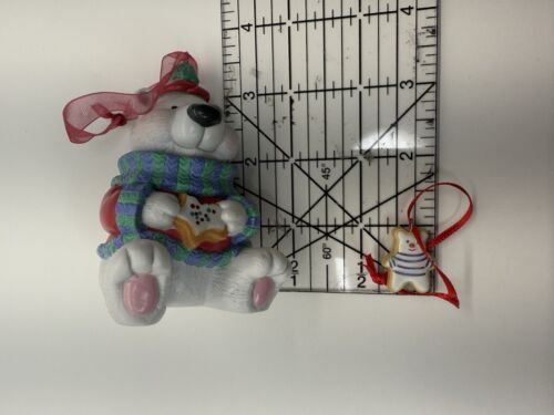 Hallmark Sweet Tooth Treats Christmas Ornament Polar Bear Cookie Jar 2002 - Picture 10 of 10