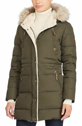 NWT LAUREN RALPH LAUREN Women Coat Faux 