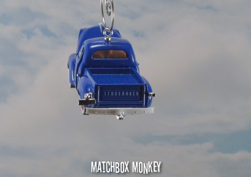 Custom 1954 Studebaker 3R Truck Blue Christmas Ornament 1/64 Adorno Pickup Farm - Picture 3 of 11