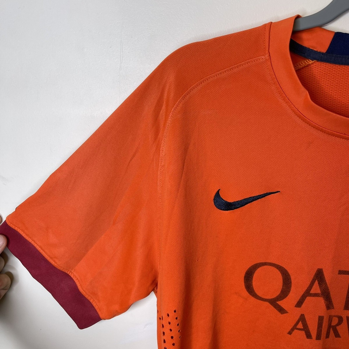 FC BARCELONA 2014-15 AWAY FOOTBALL SOCCER JERSEY NIKE MEN Sz FC BARCELONA 2014-15 AWAY FOOTBALL SOCCER JERSEY NIKE MEN Sz