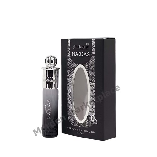 Al-Nuaim Hawas (6ml) Long Lasting Fragrance Attar Roll On Buy 2 Get 1 Free - Picture 3 of 3