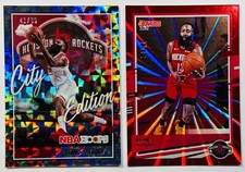 2020-21 NBA Hoops JAMES HARDEN City Edition Holo /99 Donruss Red /99 2 Card