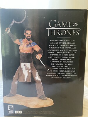 Game of Thrones Khal Drogo Dark Horse Deluxe Collectible in Box