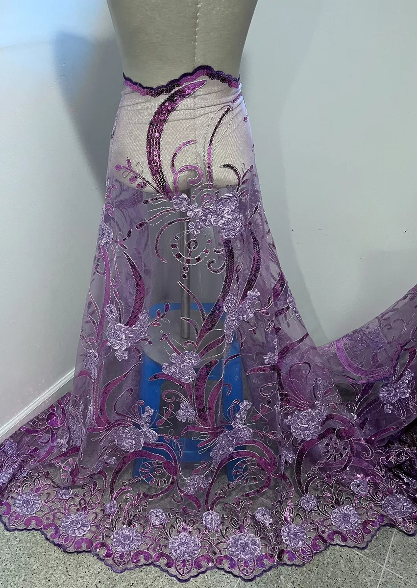Lavender best sale lace fabric