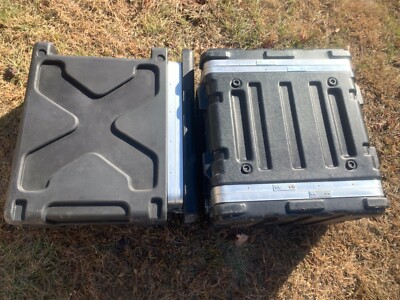 Skb Case Rack Black Rolling Waterproof Good Condition Storage Space Large 2pcs