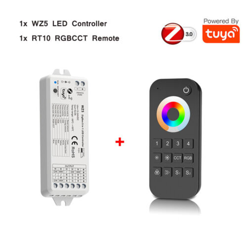 TUYA ZIGBEE LED Stripe Controller DC12-24V 5in1 RGB RGBW RGBCCT Dimmer Steuerung - Afbeelding 1 van 13
