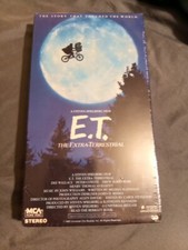 E.T. The Extra Terrestrial VHS 1982 Rare Green Black Tape MCA