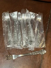 National Stainless NANCY Or FIGARO Set Of 8 Cocktail Forks Japan Flatware NEW