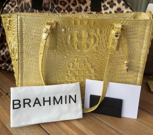 Brahmin Ashlee Butter Melbourne tote with credit card wallet. - Picture 1 of 8