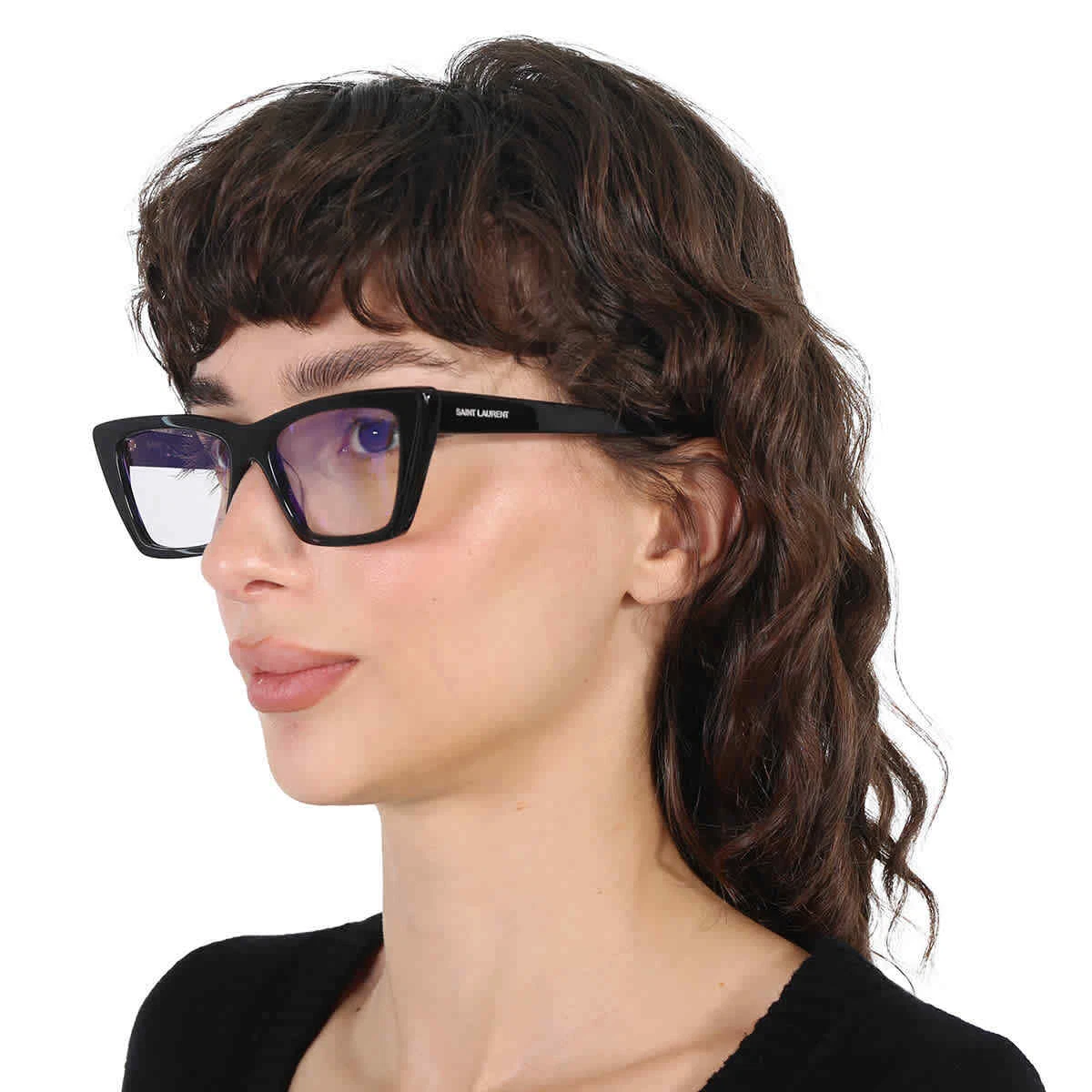 Saint Laurent Grey Cat Eye Ladies Sunglasses SL 276 MICA 025 53 SL