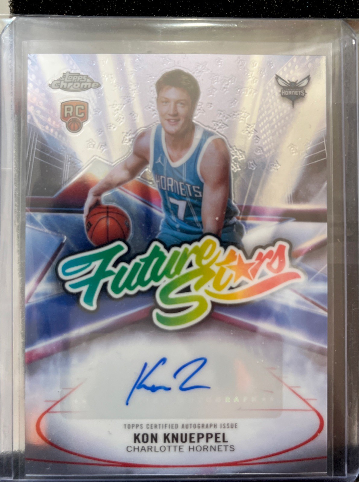 Kon Knueppel 2025-26 Topps Chrome Basketball Future Stars Auto RC #FS-KK CLEAN