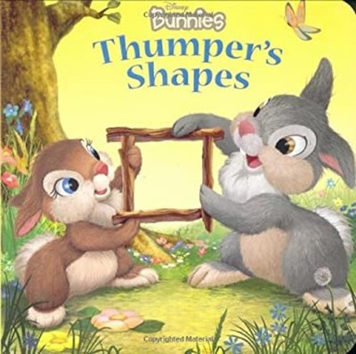 Disney Bunnies Thumper's Shapes Board Books Lara, Disney Books Be