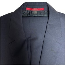 Hugo Boss Diesselstrasse Blazer Navy Blue Pure Wool Suit Jacket Size 38R