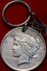 1923 Philadelphia Mint Silver Peace Dollar with Sterling Chain