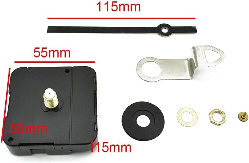 55mm DIY Tide Quartz Controlled Repair Wall Clock Movement Motor Black 