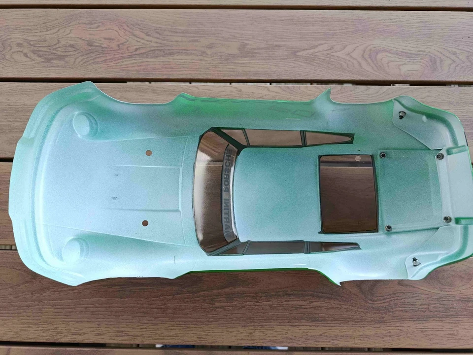 Vintage RC 1/10 1/12 Carrosserie Porsche Carrera RSR HPI Cup Racer (tamiya m01) - Photo 3/4