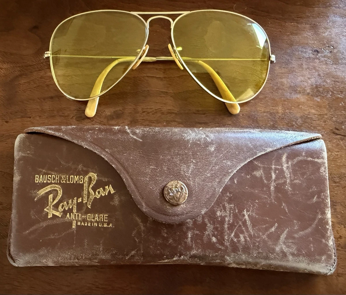 Ray-Ban Aviator Yellow Sunglasses for Men for sale | eBay