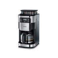Severin Kaffeemaschine Mit Mahlwerk Timer Edelstahl Glaskanne 10 Tassen 1000W
