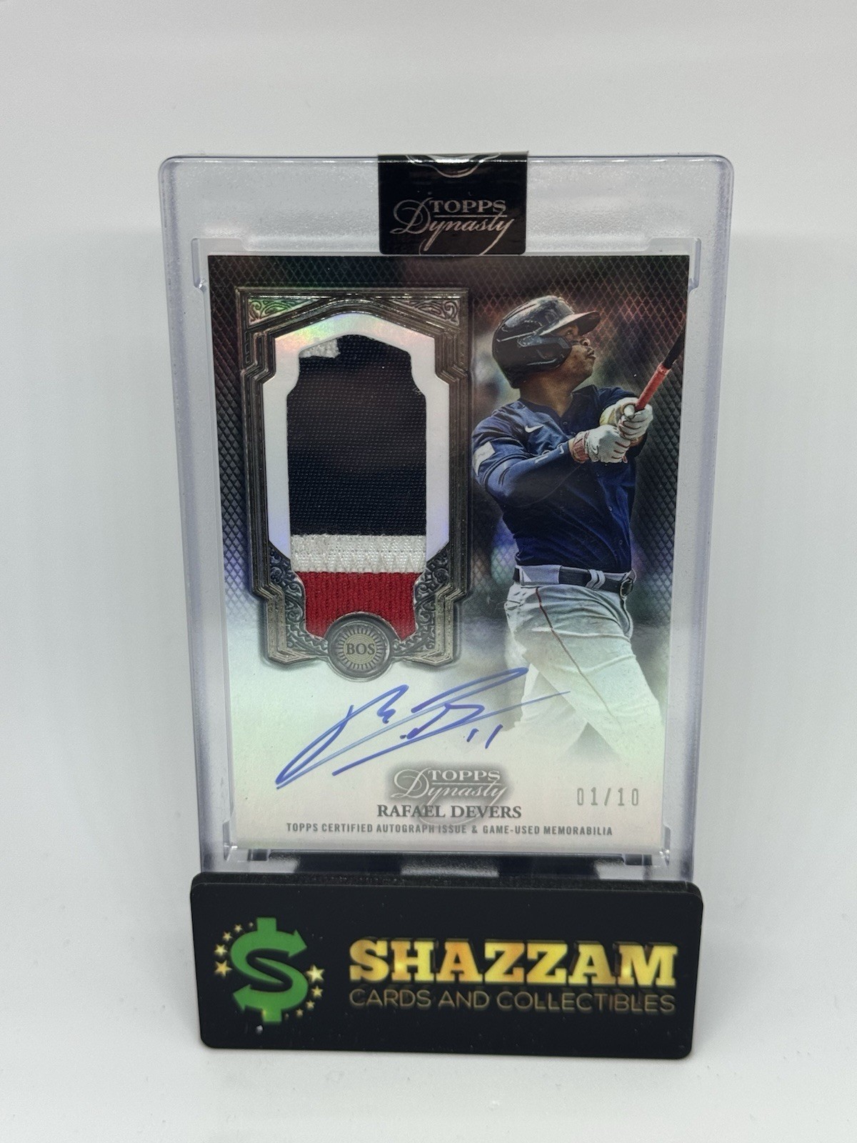 2023 Topps Dynasty RAFAEL DEVERS 1/10 Patch Auto DAPB-RD2 3 Color Relic AU MEM