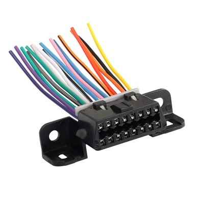XMSJSIY 16 Pin OBD2 Female Connector Extension Cable,OBD2 Fixed Harness... 