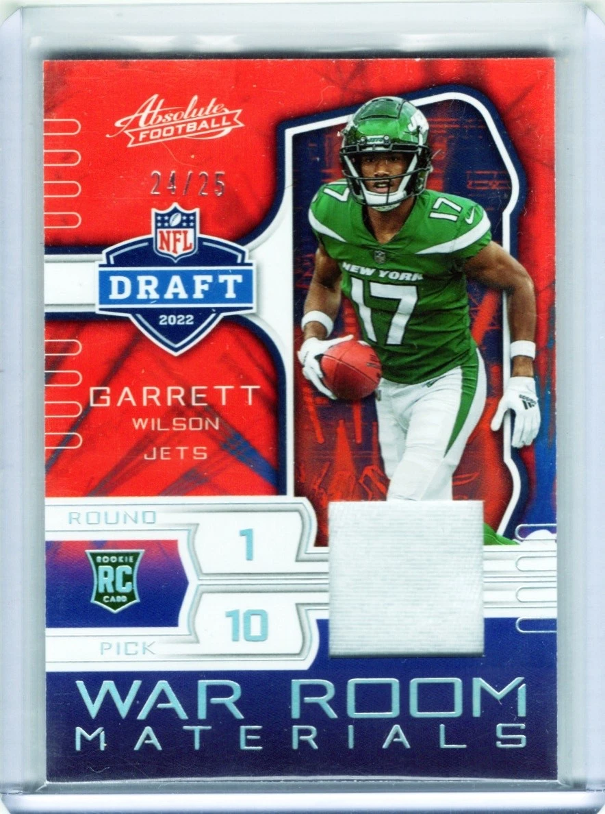 Garrett Wilson Panini Absolute War Room Materials #6 Base