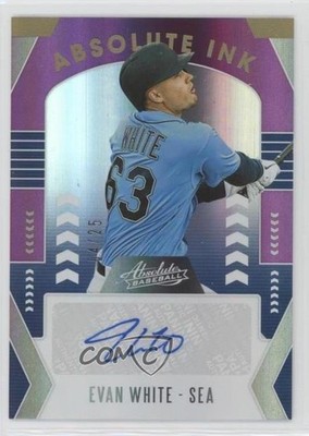 2020 Panini Absolute Ink Spectrum Purple 4/25 Evan White #AI-EW Auto 19wd