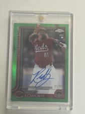 2025 Topps Chrome - Rookie Autographs Rhett Lowder #RA-RL Green Refractor 1/99