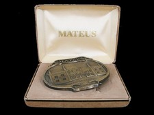 SF09132 NOS VINTAGE 1970s  MATEUS  BOOZE ADVERTISEMENT BELT BUCKLE