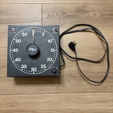 GraLab Model 300 Darkroom Timer 60 Minute Analog Buzzer Tested Working Glows