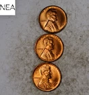 1947-S+1952-S+1954-S Lincoln Wheat Penny Cent Lot/Set ~ Gem BU Red ~ ZWL44