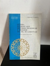 VINCENZO GIOBERTI LETTERA INTORNO ALLE DOTTRINE FILOSOFICHE E RELIGIOSE 1971