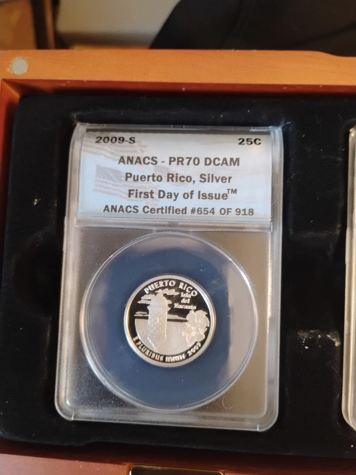 2009 S Silver Set Territory ANACS PR70 DCAM  - Image 3 of 4